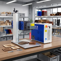 Machine de gravure laser pour le bois, machine de gravure laser CO2 pour le cuir, machine de gravure laser Galvo CO2 30W portable