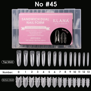 Nouvelle Arrivée 2026 – Moule à ongles double forme ballerine à bords ondulés anti-débordement pour extension d'ongles en polygel UV - Product Image 4