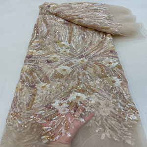 Nuevo modelo africano impreso encaje africano colgante brillante con cuentas tela de lentejuelas - Product Image 2