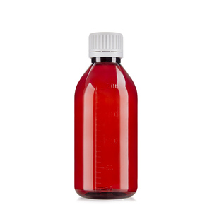 Botella de Plástico para Pociones de 200 ml (6.6 oz), Botella de PET Ámbar para Jarabe para la Tos con Tapa a Prueba de Niños y Segura para Líquidos Médicos - Product Image 2