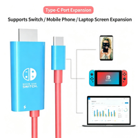 USB C to HDTV Screen Mirroring Cable 4K 60Hz HD Screen Casting Cable for Switch Mobile Phone Laptop