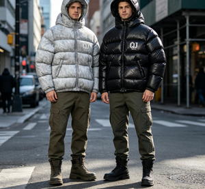 Giacca Puffer Oversize Extra Pesante con Zip, Monocolore, Corta, Imbottita, Antivento e Impermeabile - Product Image 3