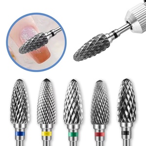 Broca de acero inoxidable para arte de uñas, herramientas cónicas para eliminación de gel, pulido, limpieza de cutículas, máquina, cabezales de pulido para arte de uñas - Product Image 1