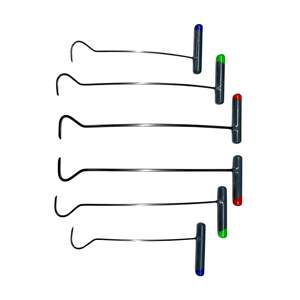 Lurencia Edition, herramientas PDR de acero de 6 piezas, punta afilada, curva en C, varillas de reparación de abolladuras sin pintura izquierda y derecha para reparación de neumáticos - Product Image 6