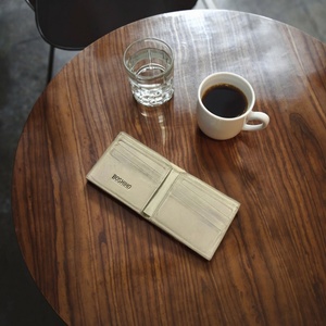 For Slim Italian Cow Leather Bifold Business Luxury Minimalist Short RFID Blocking <b>Money</b> <b>Clip</b> with Nylon Lining Front Pocket - Product Image 6