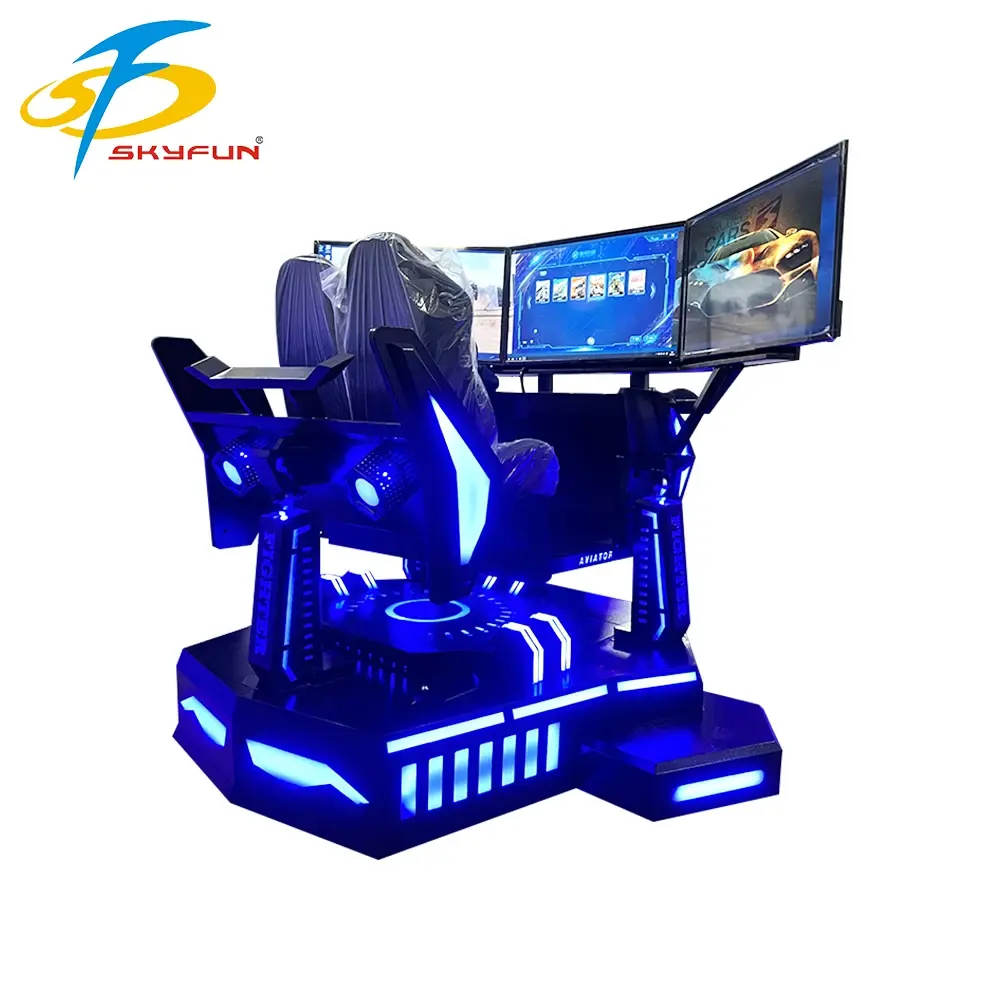 Factory Custom VR Racing Simulator 3 Screen F1 Simulator Motion 9D VR Racing Car Game Machine