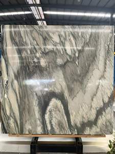 Lujosa losa de piedra italiana tipo cebolla para mesa, lavabo de mármol de Toscana, encimera de mármol de Italia en colores marfil y morado, mármol <span class=keywords><strong>Cipollino</strong></span> Verde Luana - Product Image 2