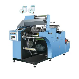 Die cutter for thermal label roll slitting and rewinding