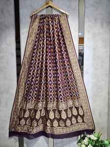 Premium Soft Pure Georgette Dupatta 2.50 Meters Length Elegant Sheen with Intricate <b>Detailing</b> for Indian & Pakistani Clothing - Product Image 3