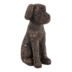 Figurine de chien assis en résine, ornement pour la décoration de la maison et de la salle de bain, présentoir pour étagère et table basse - Product Image 1
