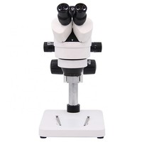 Stereo Trinocular Metallurgical Microscope 45 Degree Inclined Optical Zoom 360 Rotatable Head Plastic Material for Industrial