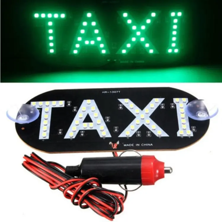 Taxi Led Car Windscreen Cab indicator Lamp Sign Blue LED Windshield Taxi Light Lamp