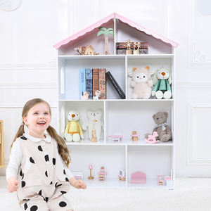 Étagère de rangement en bois pour jouets, adorable ensemble pour bébés filles, bibliothèque pour garçons, armoires pour enfants - Product Image 6