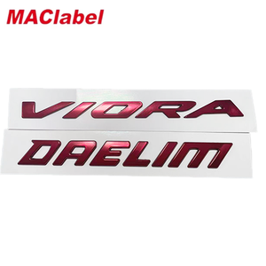 Autocollants de logo 3D personnalisés, autocollants en métal doux dorés <span class=keywords><strong>pour</strong></span> la décoration de signalétique commerciale - Product Image 2