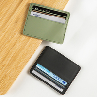 Dompet kulit PU Multi kartu, dompet Bisnis Multi kartu, kulit PU, kapasitas besar, dompet koin kecil dan indah Logo kustom