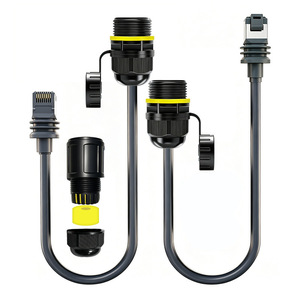 Adaptateur Ethernet, coupleur RJ45, connecteur Gigabit étanche de 19,52 pouces pour camping-car, cabane - Product Image 2