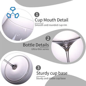 Gobelets à vin rouge à long pied élégants et haut de gamme pour hôtel, bar et restaurant, transparents, modernes, durables, avec logo personnalisé - Product Image 2