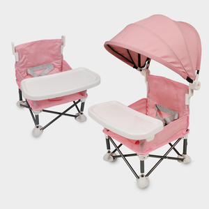 Probebi chaises portables chaise de salle à manger pour tout-petits rehausseur table siège pliable avec plateau et sac - Product Image 1