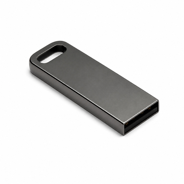 Ultra Slim Metal USB Flash Drive 16GB 32GB 64GB Capless Custom Laser Logo