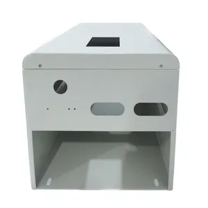 Caja de metal personalizada de fábrica, hierro, acero inoxidable, estampado de curva, pieza de soldadura de acero con fabricación de chapa metálica