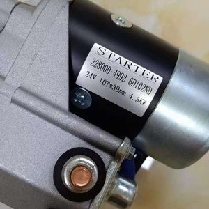 Moteur de démarrage 24V 10T PC200-6 PC200-7 228000-4992 3863128, Moteur de démarrage moteur 6D102 600-863-4110 600-863-4210 - Product Image 4