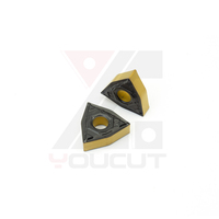 En stock : Plaquette de tournage indexable en carbure VNMG080404/160404/160408-FP pour tournage de finition de l'acier au carbone et des aciers alliés