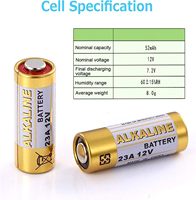 Супер сухая ячейка 23A 12V A23 L1028 Mn21 щелочная батарея Заводская для дистанционного управления игрушками Бытовая электроника электроинструменты