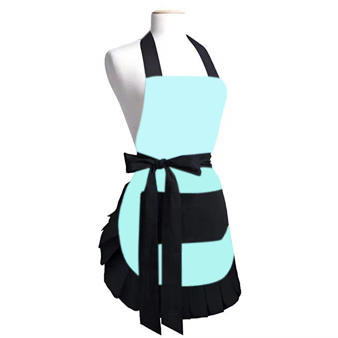 Women Cotton Aprons with Pockets for Kitchen Cooking Baking
