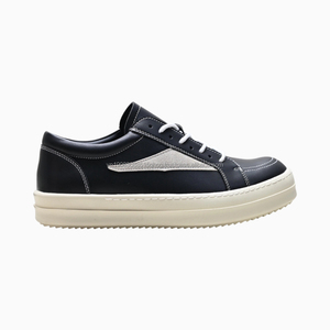 Chaussures de sport décontractées de luxe pour hommes, style montantes à plateforme, de marque Rickks, noires, à lacets, légères et souples - Product Image 3
