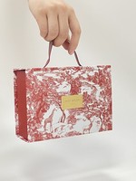 Boîte d'emballage en papier personnalisée en forme de sac à main, vente en gros d'usine, grande boîte cadeau pour robes de mariée, boîte d'emballage de luxe pour sacs à main