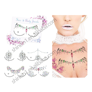 Nuevo Diseño, Tatuaje Temporal Impermeable de Flor Negra para el Pecho, Mariposa, Arte Corporal Sexy, Pegatinas de Tatuajes para el Pecho para Mujeres - Product Image 6