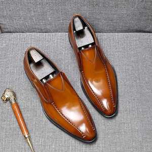 Zapatos de Vestir para Hombre, Personalizados, Nuevos, Planos, Impermeables, Transpirables, con Punta Cuadrada, Cierre de Cordones, Ligeros, para Negocios, Casual y Formal - Product Image 3