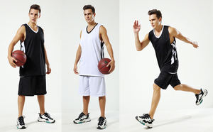 定制升华可逆篮球衫设计皇家蓝色制服设计篮球衫定制 - Product Image 6