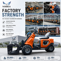 NIMBUS EuroV Compliant Skid Steer Loader Penggerak Hidrolik Perawatan Mudah Kualitas Handal Tahan Lama Skid Steer Loader