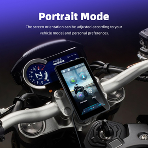 EKIY Pantalla de Navegación Giratoria de 5 Pulgadas para Motocicleta con CarPlay Inalámbrico, Android Auto, Función de Espejo de Pantalla, <span class=keywords><strong>GPS</strong></span> Portátil para <span class=keywords><strong>Moto</strong></span> - Product Image 3