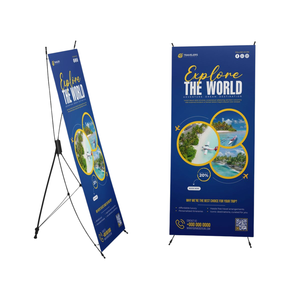 Impression de bannières enroulables UV avec support en aluminium, affichage promotionnel intérieur, usine d'impression au Vietnam - Product Image 1