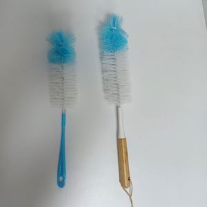 <b>Bottle</b> Cleaning <b>Brush</b> Set Bamboo and Plastic Handle Long Handle <b>Bottle</b> Cleaner for Washing Sport <b>Bottles</b> Baby <b>Bottle</b> - Product Image 3
