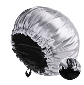 Bonnet en Satin Vente en Gros Réglable Double Face Satin Soyeux Cheveux Wrap Réversible Bonnet De Cheveux - Product Image 1
