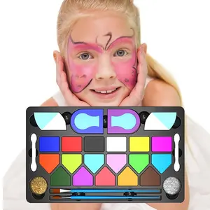 Costume Body Art Stick Facepainting Professional Non Toxic For Kid Brush Set Halloween Party Makeup Painting Kit