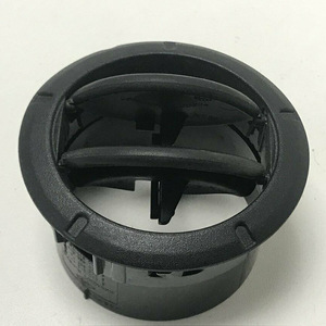 Round <b>Ceiling</b> Air <b>Vent</b> Grille Black ABS Minimalist Design For Renault Opel 8200212480 687602618R - Product Image 5