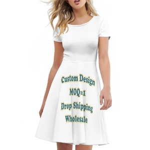 <span class=keywords><strong>Vestido</strong></span> de Playa Elegante con Estampado Tropical de Hibisco <span class=keywords><strong>Hawaiano</strong></span>, <span class=keywords><strong>Vestido</strong></span> Sexy <span class=keywords><strong>para</strong></span> <span class=keywords><strong>Mujer</strong></span> con Mangas Cortas, Impresión Bajo Demanda - Product Image 5