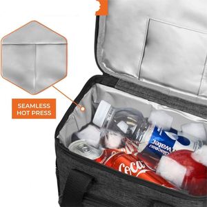 Soft Cooler <b>Bag</b> Insulated Lunch Cooler <b>Bag</b> for Men Work Camping <b>Beach</b> Travel Portable Waterproof <b>Large</b> Lunch <b>Bag</b> Box - Product Image 3