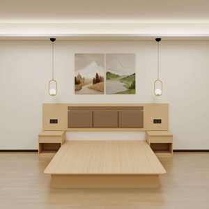 Muebles para Habitaciones de Hostales Juveniles, Muebles para Habitaciones de Hoteles, Muebles para Habitaciones de Hotel de 3-4 Estrellas, Diseño de Habitaciones de Hotel - Product Image 1