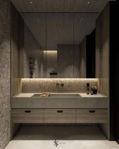 Gabinete de baño de cuero de madera Natural de protección del medio ambiente Prima se puede personalizar tamaño <span class=keywords><strong>todo</strong></span> para la venta - Product Image 3