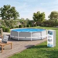 Piscina Inflable Interior con Marco de Acero de 28206, 10' X 30" (350*350*76cm), para Uso Familiar