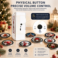 BRAVION Custom CLASSIC RED Christmas NFC Vinyl Record Player Fridge Magnet Light up Music Box Magnetic Fridge with Music