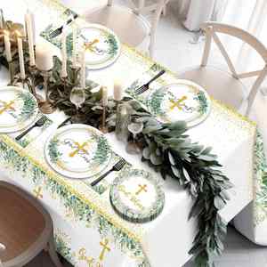 Paquete de Artículos para Fiesta Modernos y Populares, Incluye 24 Juegos de Cubiertos, 24 Platos de 9'' y 7'', 24 Vasos de 9oz, 24 Servilletas de 6.5'' - Product Image 1