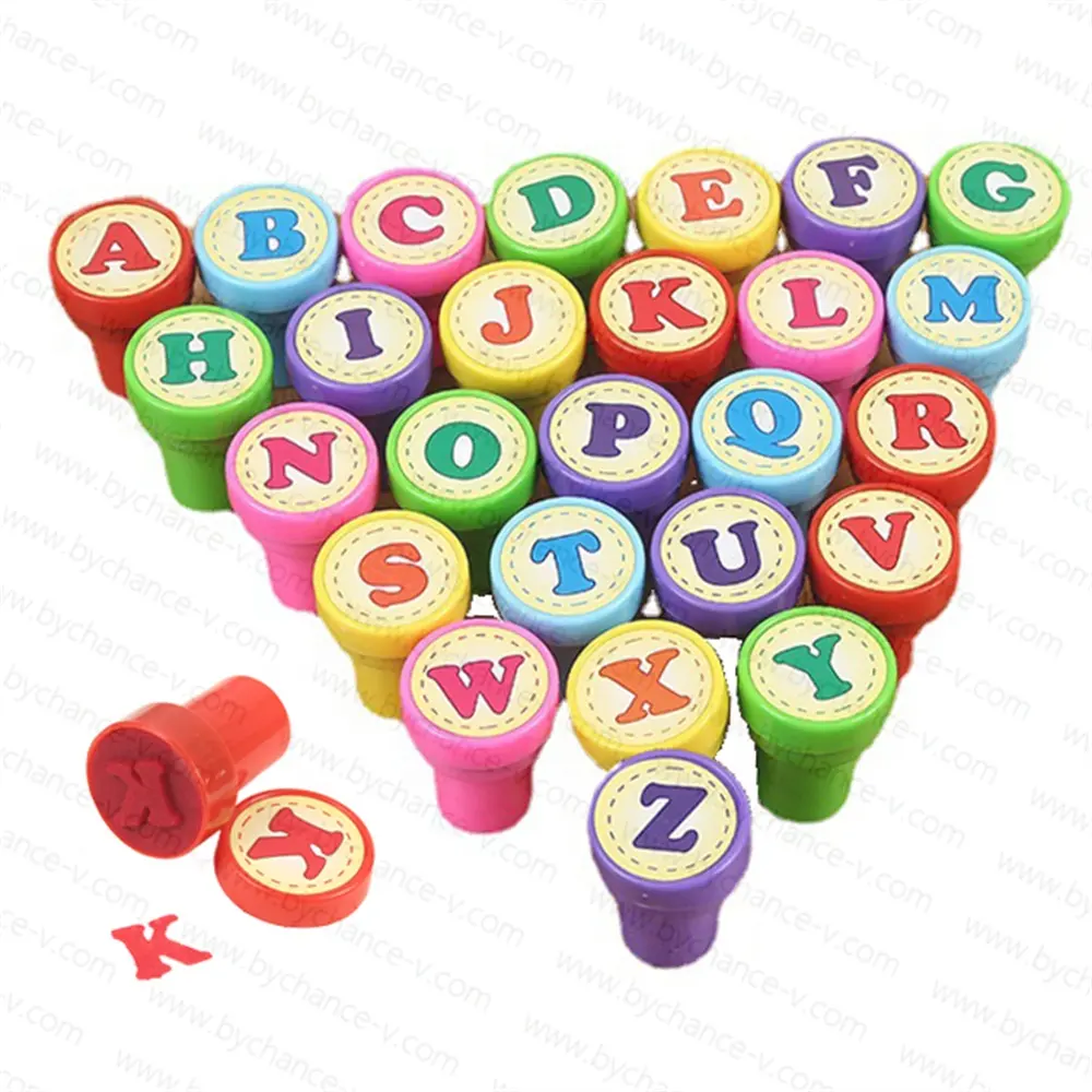 kids prize preschool education supplies 26 English alphabet stamp festival goody bag filler capsule toys filler pinata filler