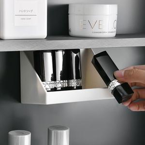 <b>Wall</b> <b>Mounted</b> Mirror <b>Cabinet</b> Storage Box With Slanted Panels Space Saving Organizational Storage For Bathroom - Product Image 3