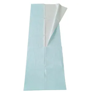 wholesale 2 layer medical clinic drape sheet blue disposable hospital bed sheets for patients